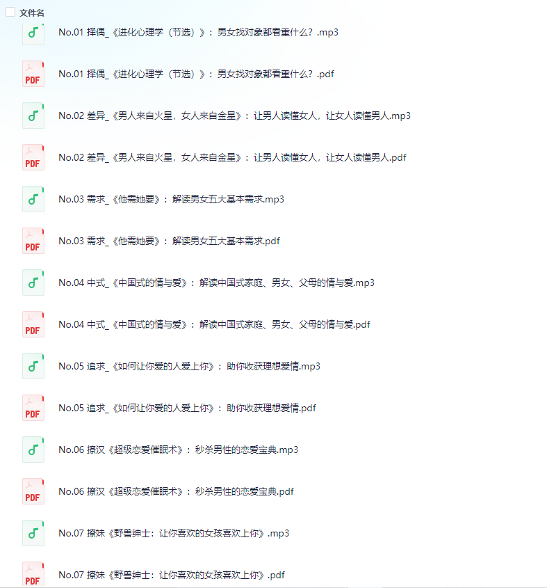 史上最全婚恋指南:如何发现&升级&搞定你的人生伴侣,听这些书就够了插图 史上最全婚恋指南:如何发现&升级&搞定你的人生伴侣,听这些书就够了插图