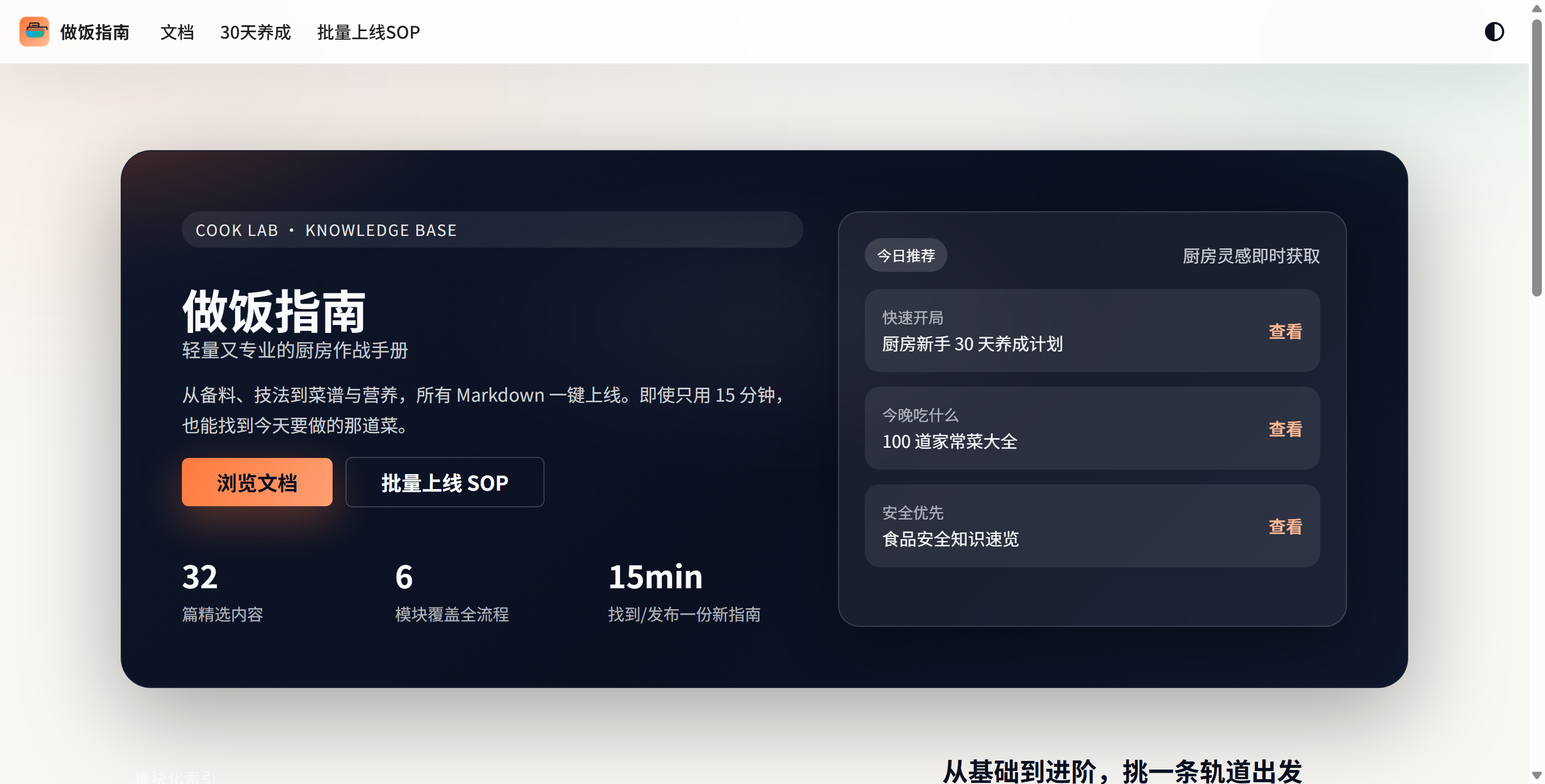 2026版厨房SOP：构建高ROI的个人饮食管理系统 (Cook Lab实战)-墨白博客